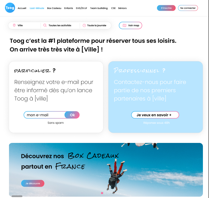 Qu'est-ce qu'une landing page exemple ?