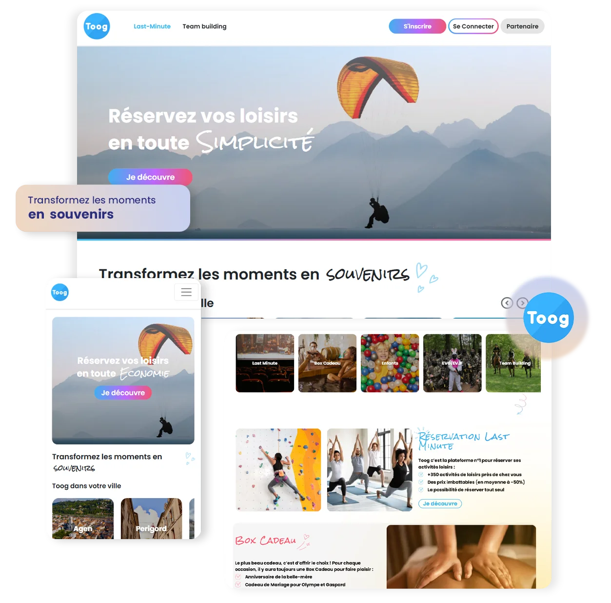 réservez vos loisirs en toute simplicité avec Toog