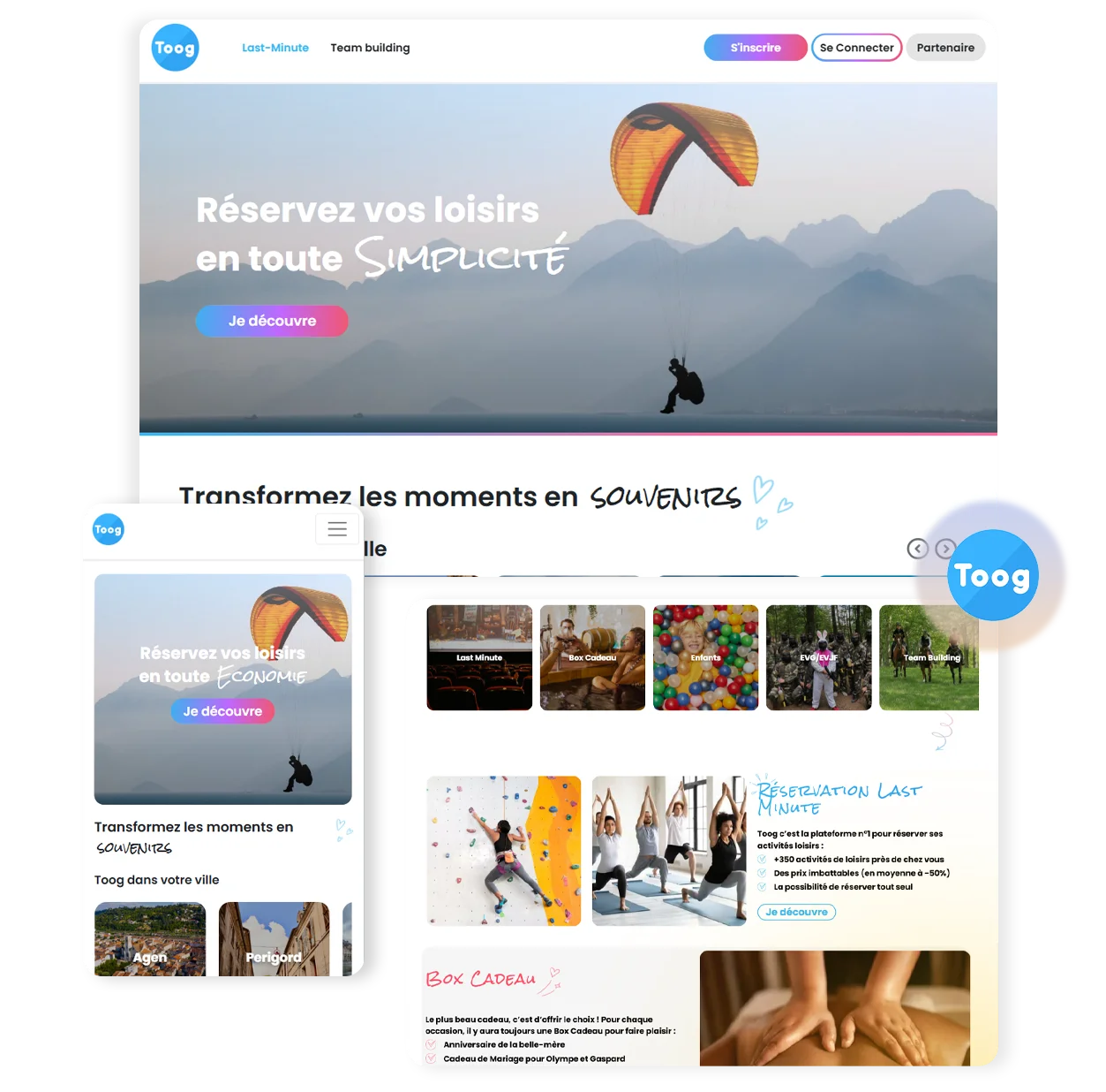 réservez vos loisirs en toute simplicité avec Toog